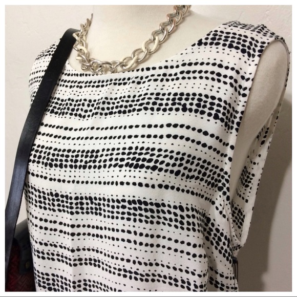 NWT Vince Camuto Sleeveless Stripe Tunic Dress - Picture 4 of 7